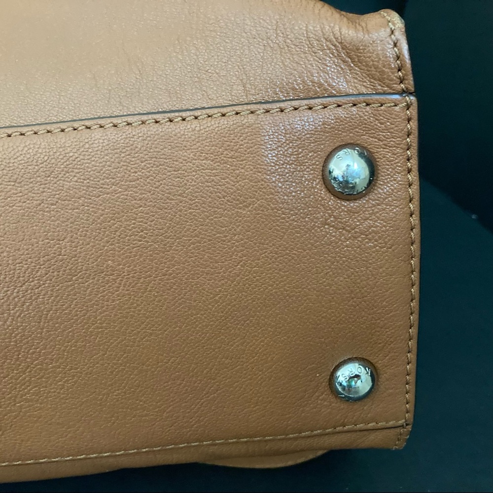 Michael Kors Hamilton Leather Handbag | Sholder Bag Silver Hardware - Picture 13 of 16